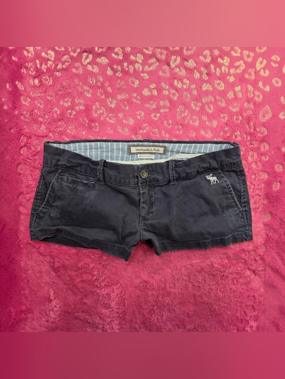 Abercrombie & Fitch y2k blue low rise shorts Size 00